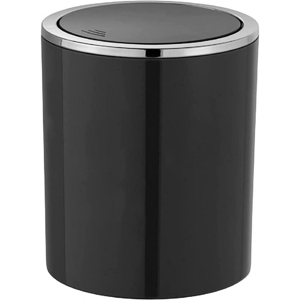 Wenko Swing Cover Bin Inca Black - 1