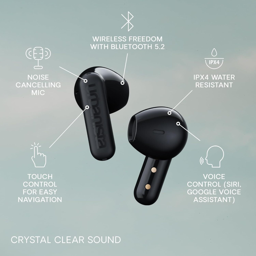 Urbanista Copenhagen True Wireless Earbuds,  Midnight Black - 2