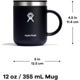 Hydro Flask Double Walled Vacuum Insulated Stainless Steel 355 ml (12 Oz) Thermos Mug, BPA Free, Trillium - 5 miniature