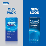 Durex Extra Safe Extra Lubed Condoms for Men, Pack of 12 - 3 miniature