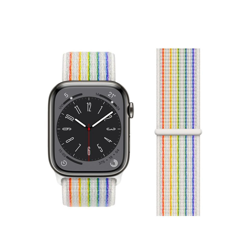 Perfii Nylon Loop Replacement Band For Apple Watch 41/40/38mm Series 8/7/6/SE/5/4/3 - 2
