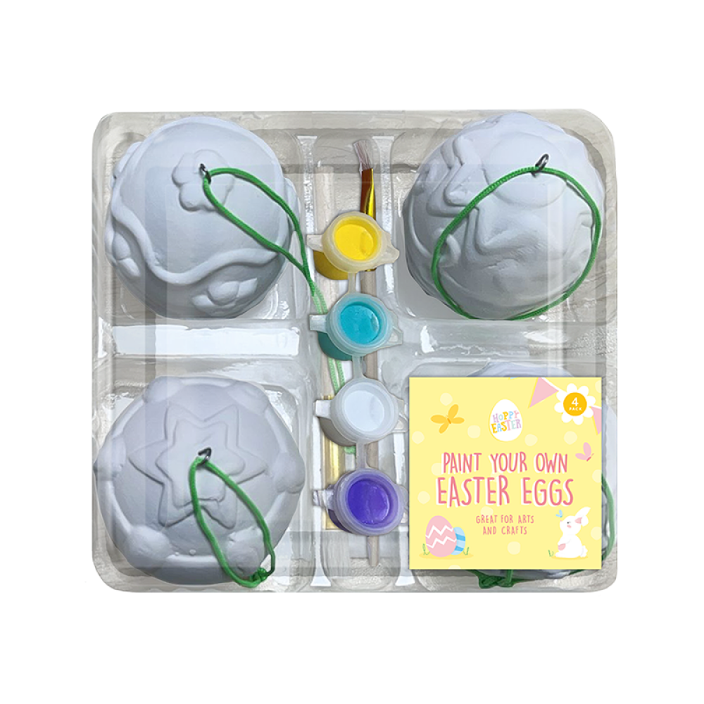 Gems Paint Your Own Easter Eggs Pack Of 4 - 1