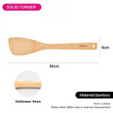 Fissman Bamboo Solid Turner Brown 30x6cm - 3 miniature