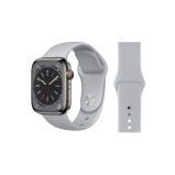 Perfii Solid Silicone Replacement Band for Apple Watch 49, 45, 44, 42 mm Series Ultra 8/7/6/5/4 SE - 2 miniature