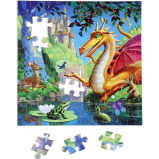 eeBoo Dragon 64 Piece Jigsaw Puzzle for Education and fun to play for kids. - 3 miniature