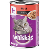 WHISKAS, Вкусный Фарш CAT, Говяжий в СОУСЕ, 400 г - 1 miniature