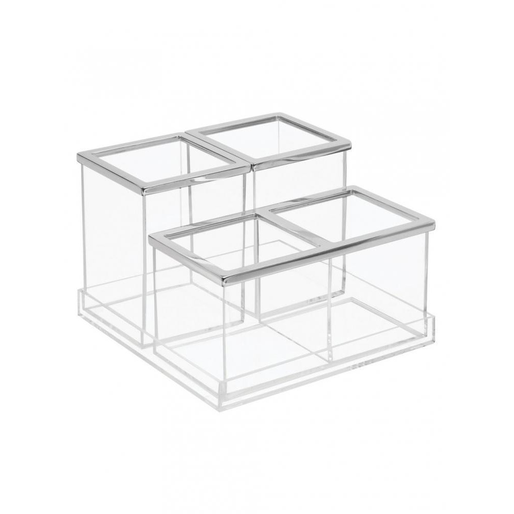 Interdesign Clarity Vanity Organizer Set of 4 - 5