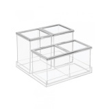 Interdesign Clarity Vanity Organizer Set of 4 - 5 miniature