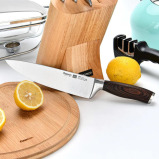 Fissman Chef Knife Lorze Silver\/Brown 8inch Stainless Steel (20 cm) - 4 miniature