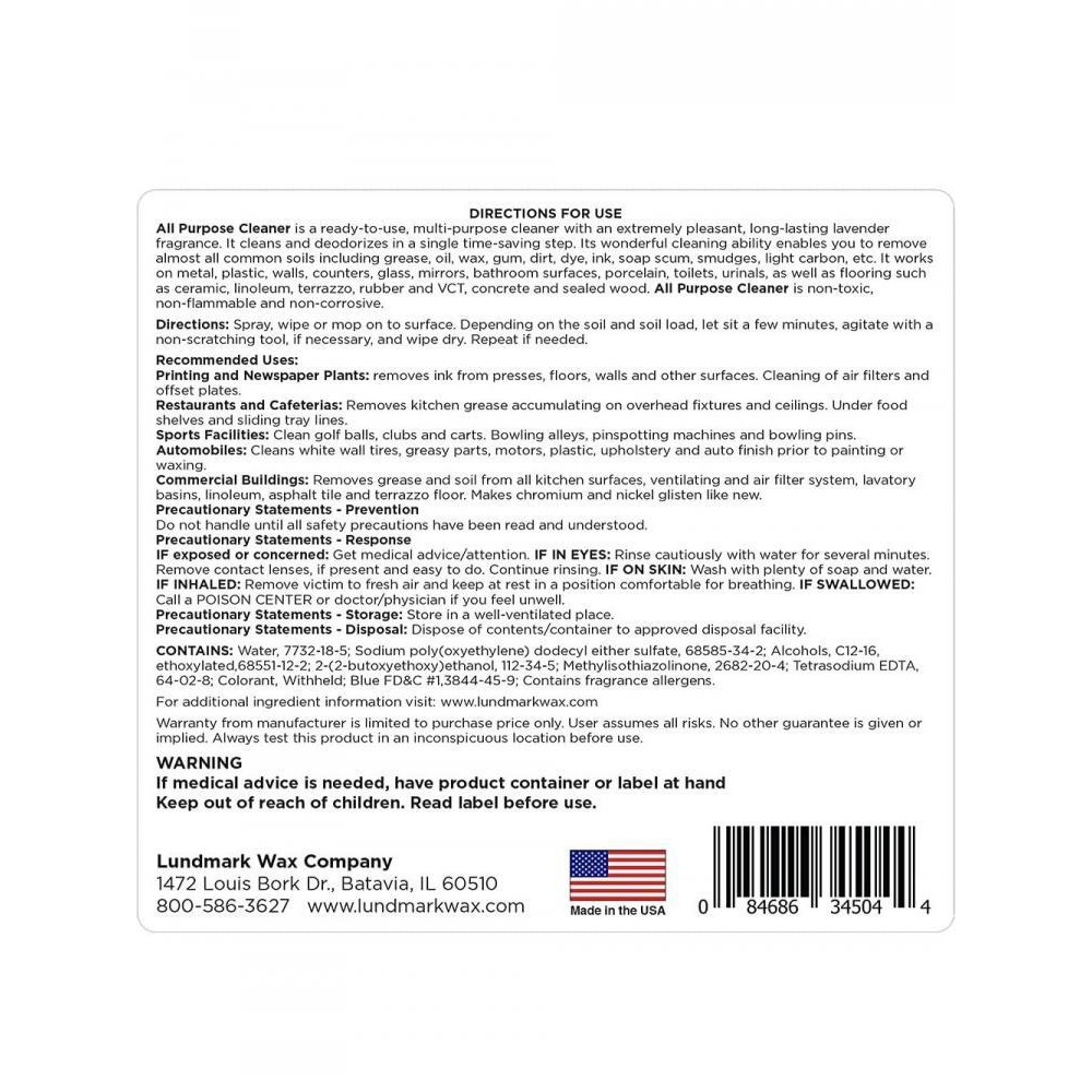 Lundmark All Purpose Cleaner 1 Gallon - 2