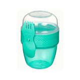 Sistema Snack Capsule TO GO 515ml (Green): Easy to Carry \& Store - Leakproof \& Portable Snacks On-the-Go - (BPA-Free) - 2 miniature