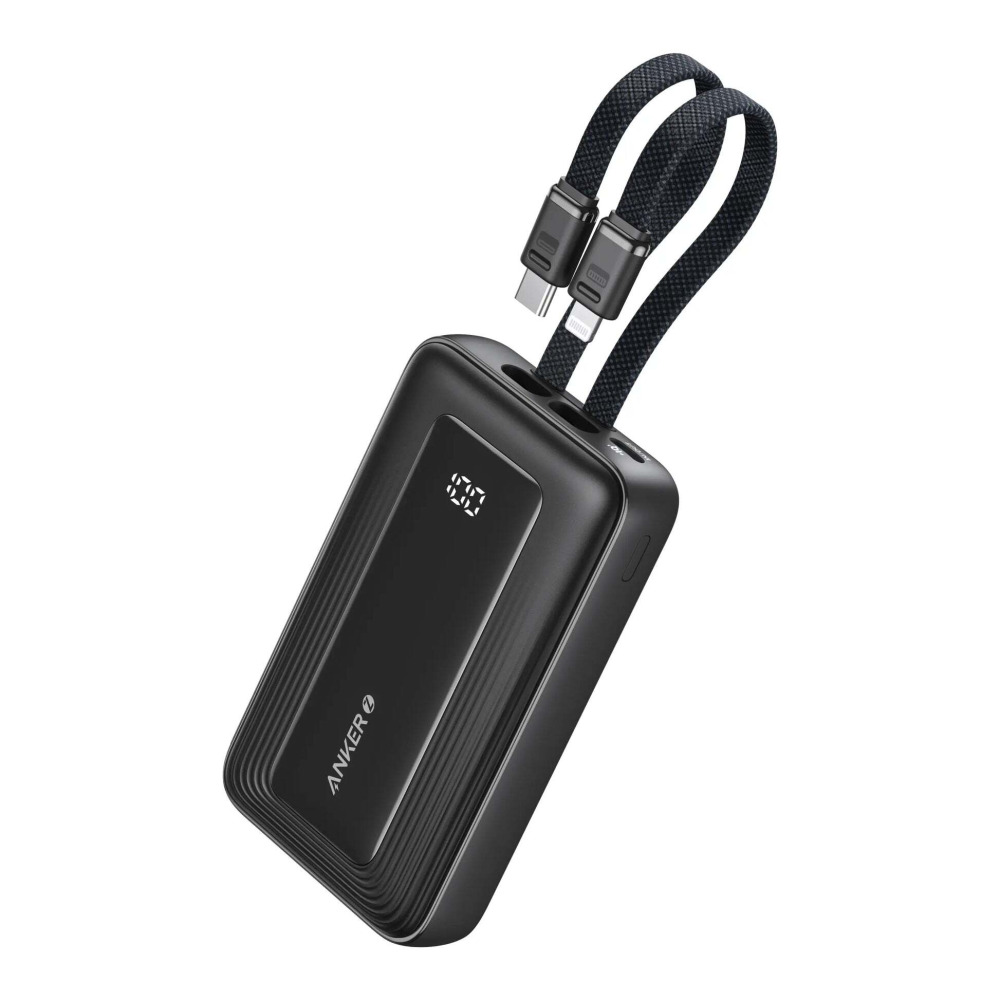 Anker Zolo Power Bank 20000mAh 30W with Built-in USB-C and Lightning Cables A1681 - 2