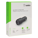 Belkin / Car charger, Dual USB, 24 W + cable, Lightning - 6 miniature