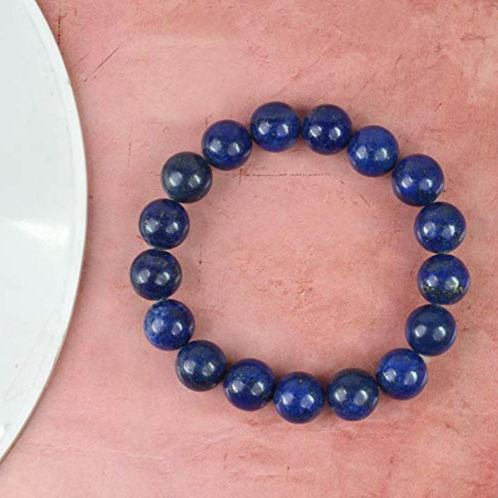 خرز كريستال لازورد طبيعي 12 ملم - 3