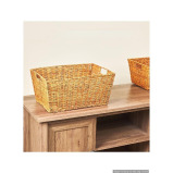 Homesmiths Brown Rectangular Rattan Tray Large - 2 miniature