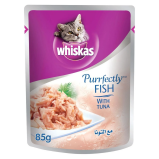 WHISKAS, Влажный корм, Purrfectly CAT, Тунец и ЛОСОСЬ, 85 г - 1 miniature