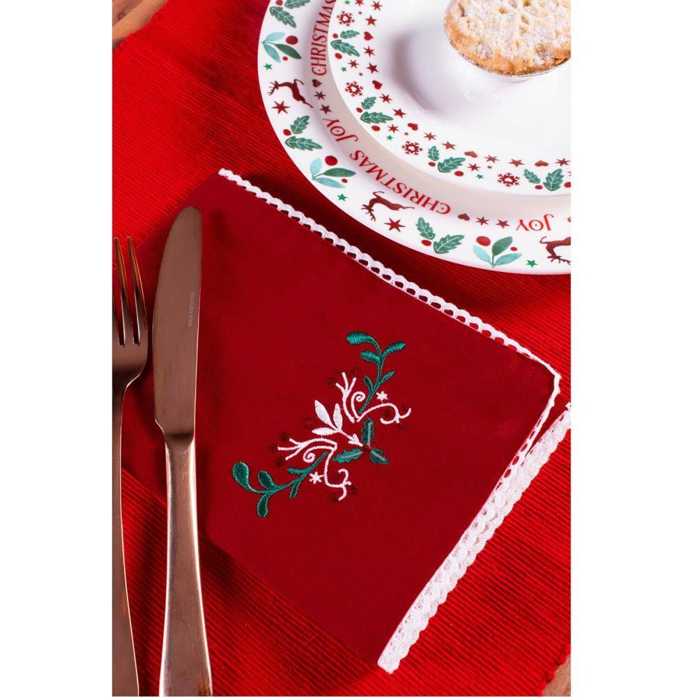 Rsw Christmas 40 x 40 cm Joy 4 Pack Napkin Set - 5