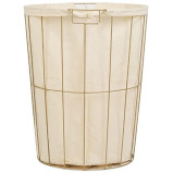 Homesmiths Iron Frame Hamper With Liner Dia 50 x H62cm - 1 miniature