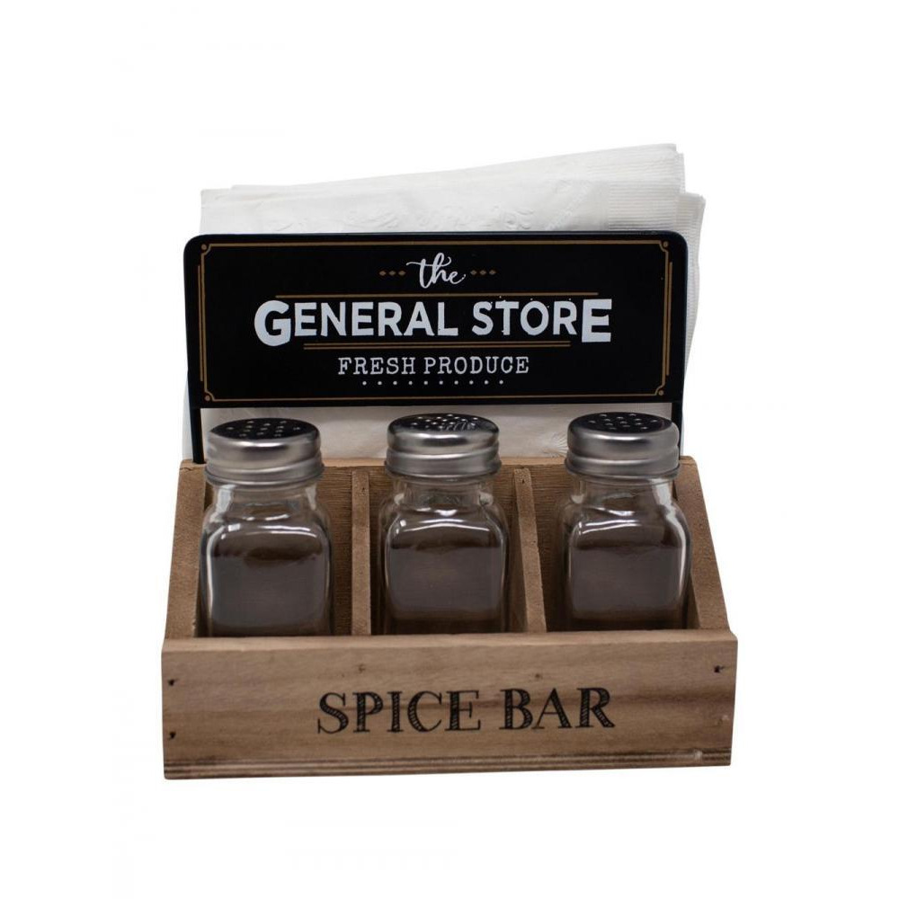 مجموعة توابل حامل مناديل الفلفل والملح من بوسطن ويرهاوس - 1