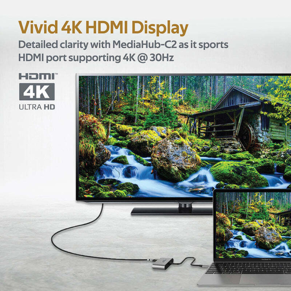 Promate MediaHub-C2 High Definition USB-C Display Adapter - 4