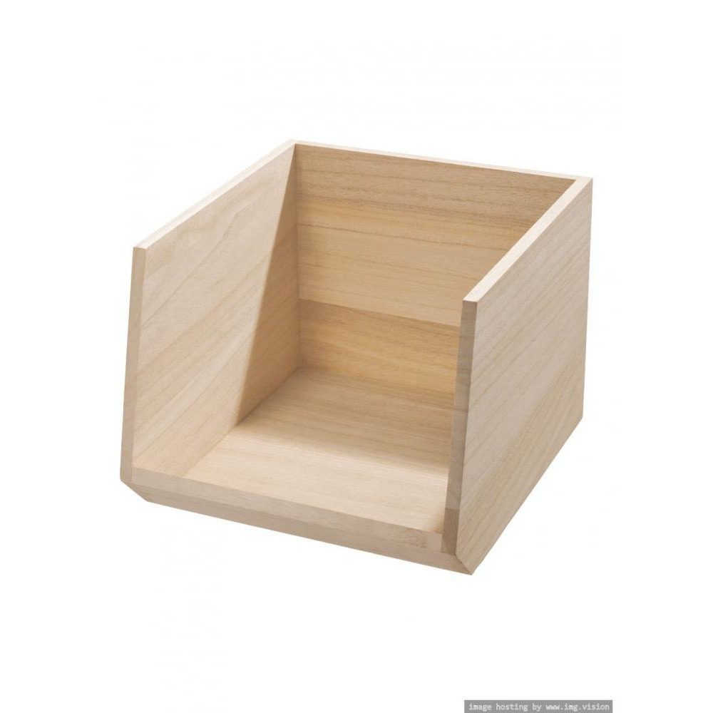 Interdesign Wood Open Front Bin - 5