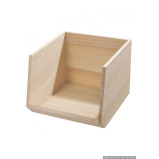 Interdesign Wood Open Front Bin - 5 miniature