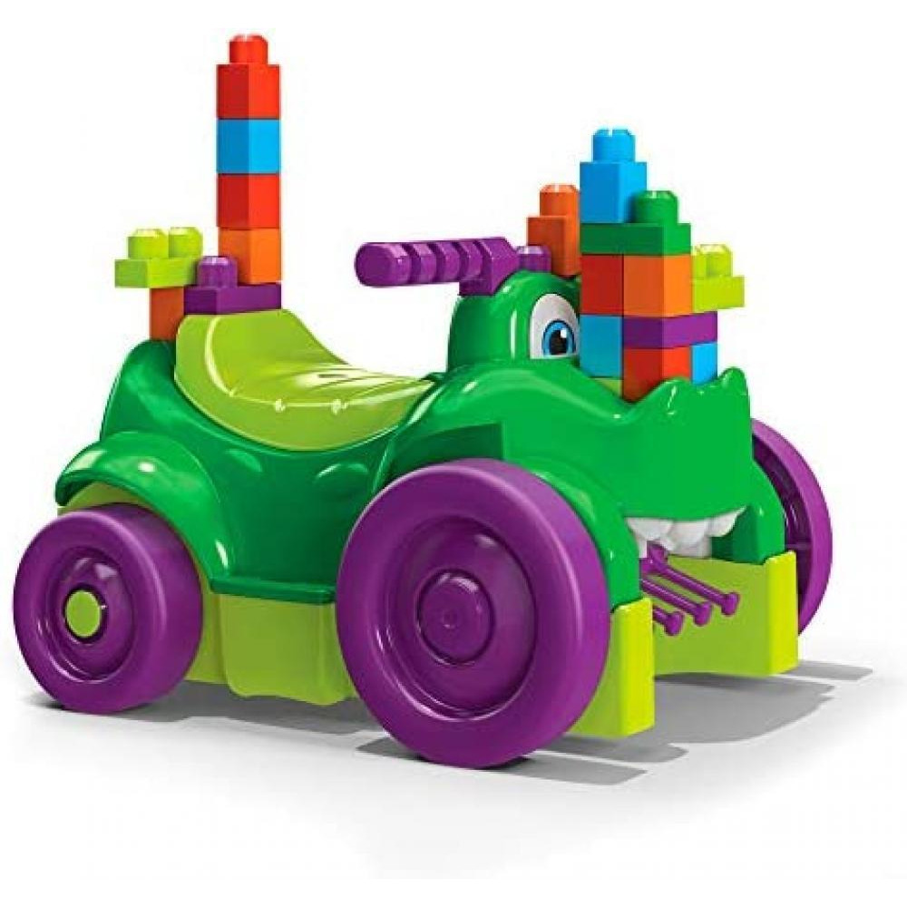 Mega Bloks / First Builders Ride 'n Chomp Croc with Big Building Blocks, 26 Pieces, GFG22, 1-3 years - 3
