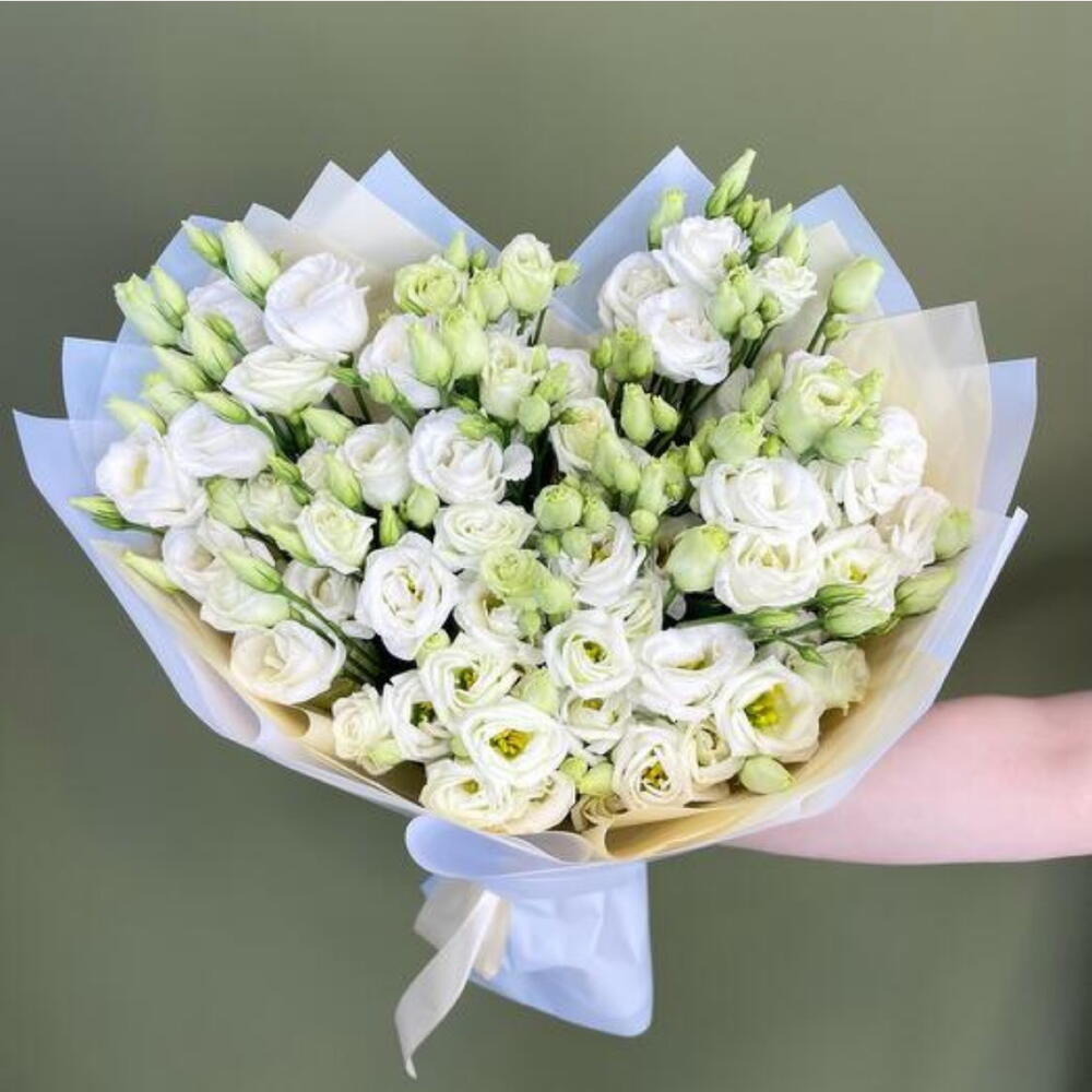 Букеты Из Белого лизиантуса - 1