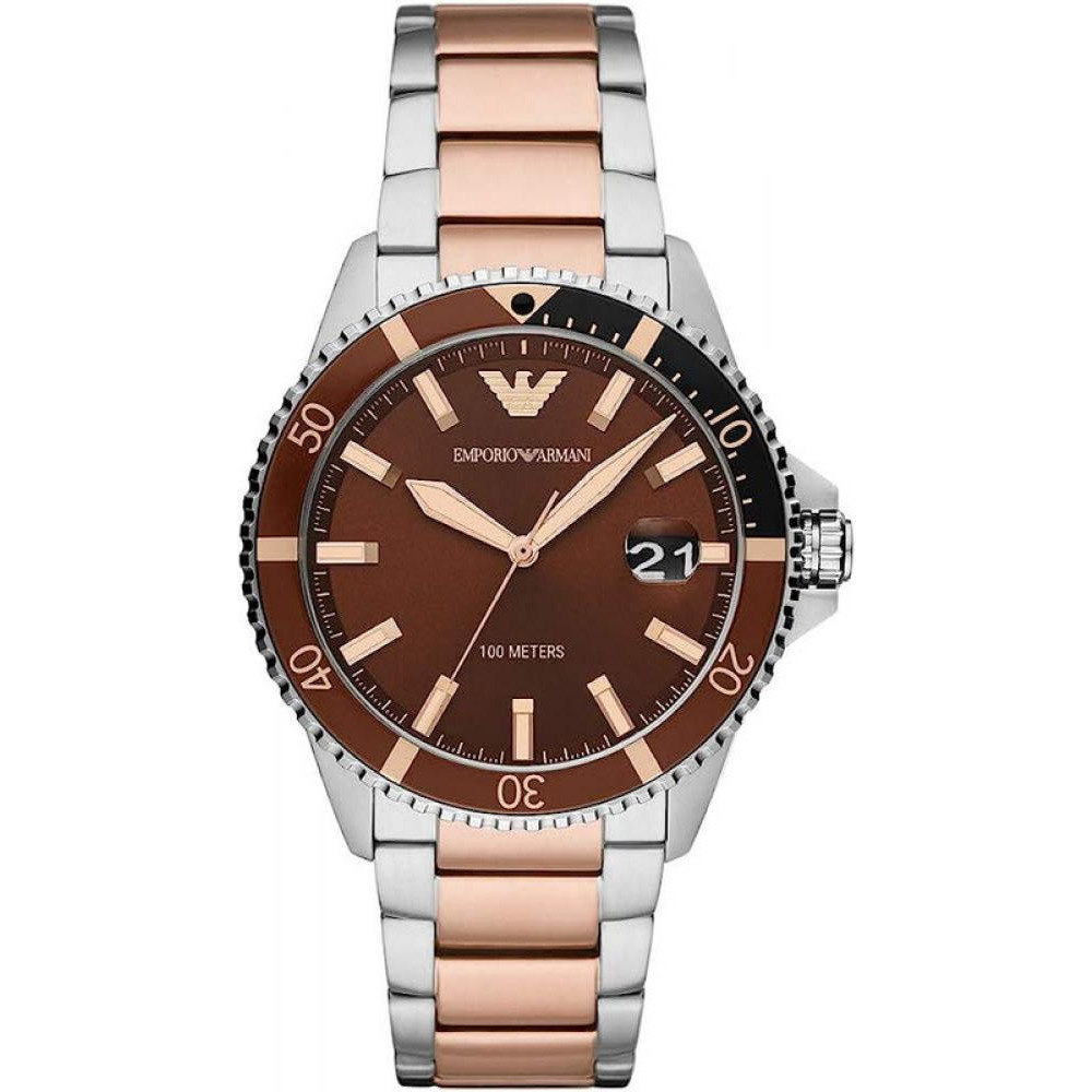 Emporio Armani Diver Analog Brown Dial Men's Watch-AR11340 - 1