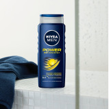 Nivea Men, Shower Gel for Body Power, Face & Hair, 500 ml - 3 miniature