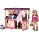 Glitter Girls by Battat – All Asparkle Acres Riding Stable Set – Accessory set for 14-inch horses - 14 inch Doll Accessories and Clothes for Girls Age - 3 miniature