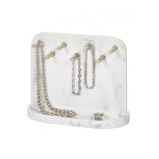 Органайзер для Украшений Inter Design Dakota Из Белого мраморного атласа - 2 miniature