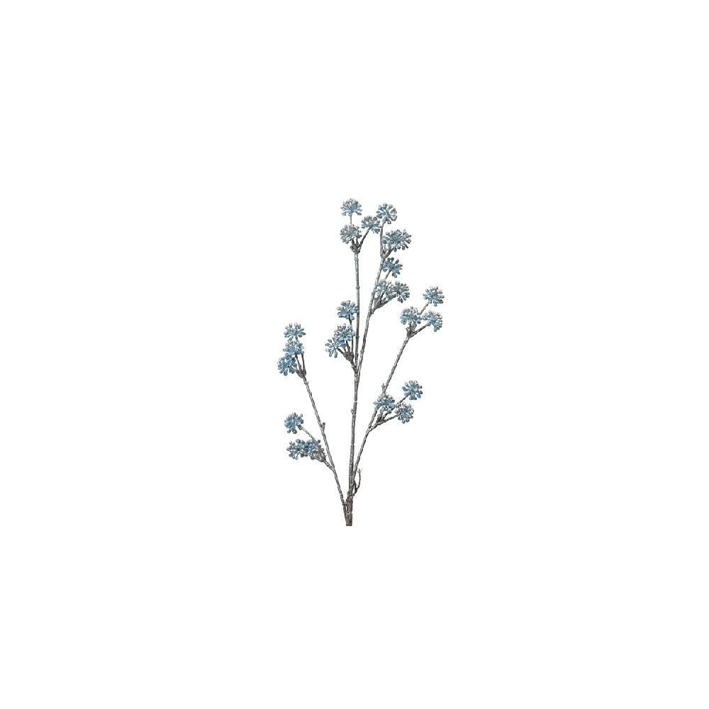 Kaemingk Decoris Branch On Stem Plastic Mini Pompoms Hazy Blue - 1