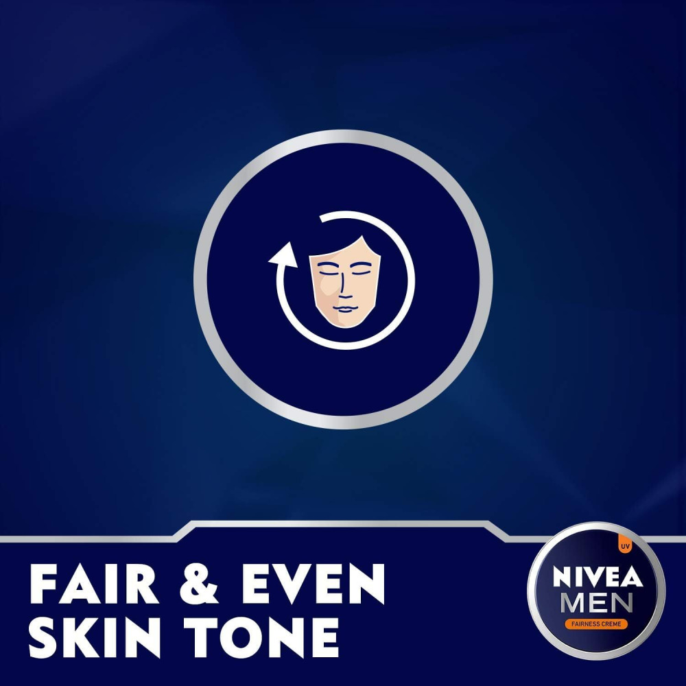 NIVEA MEN Face, Body & Hands Cream, Fairness Fair & Even Skin Tone, Tin 150ml - 4