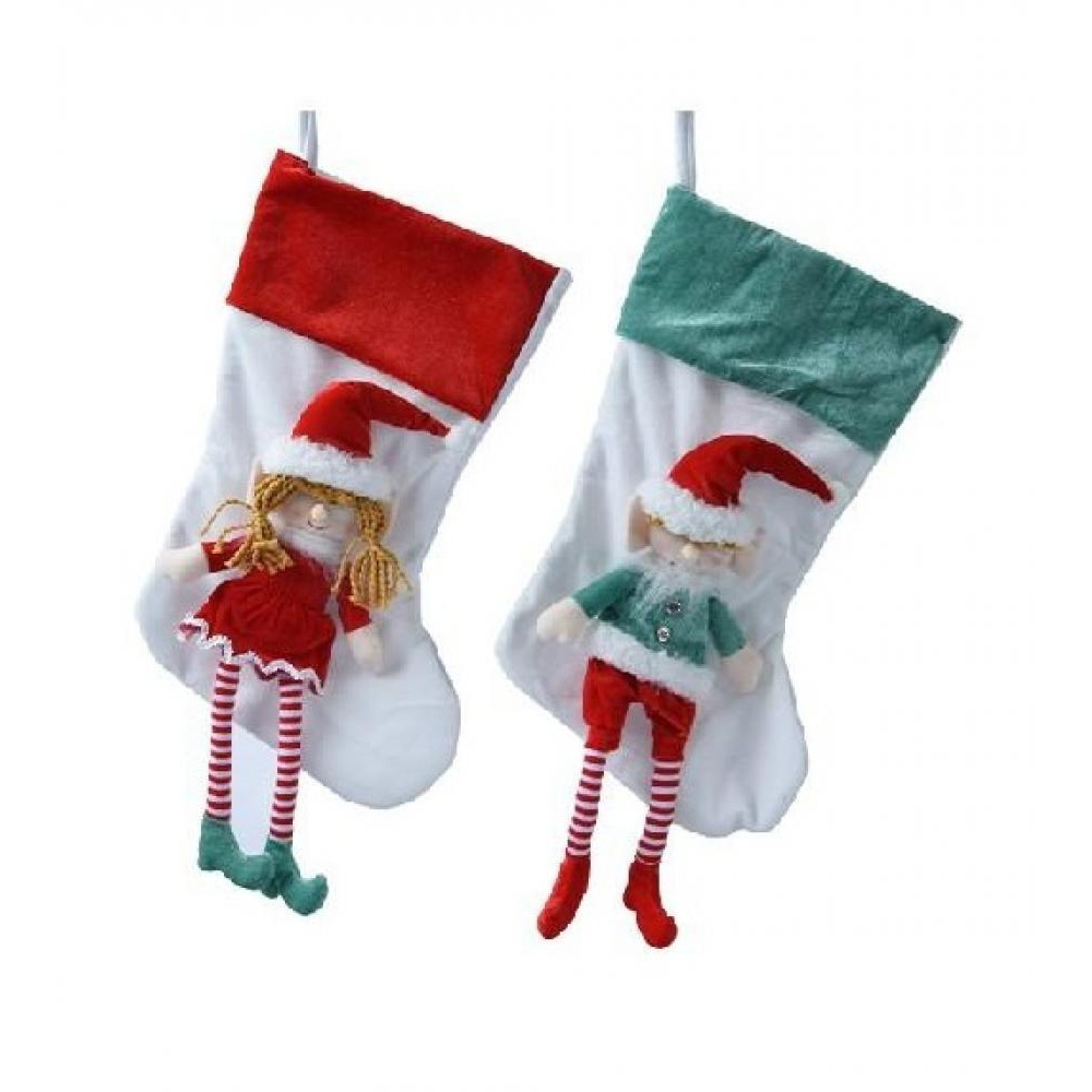 Чулки Kaemingk Decoris Из Полиэстера Elf, АССОРТИ, 1 шт. - 1