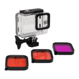 FitStill / Waterproof cases for GoPro Hero 10, 60M, Black, 3 pcs - 1 miniature