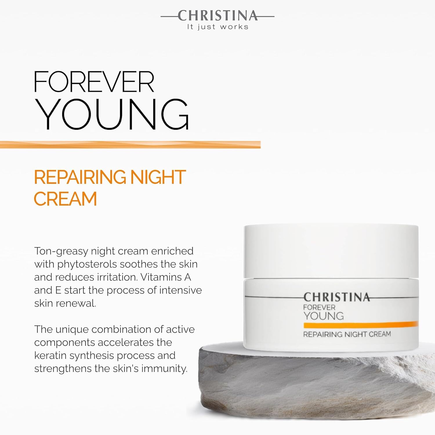 Buy FOREVER YOUNG - REPAIRING NIGHT CREAM 50 ML in Dubai, UAE