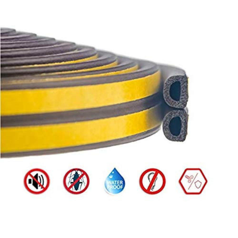 Beorol / Tape, Sealing tape self adhesive 'D' profile, brown, 2x3 m - 2