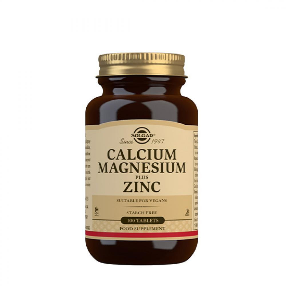 Solgar Calcium Magnesium Plus Zinc Tablets Pack Of 100 - 1