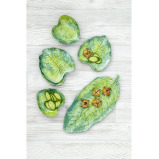 وعاء صغير من الخيزران الأخضر على شكل أوراق استوائية من تارهونج باليرمو، مزيج مواد دمج خاص (مسحوق الخيزران والميلامين)، مقاوم للكسر، داخلي/خارجي - 3 miniature