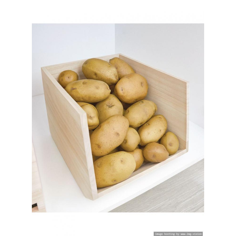 Interdesign Wood Open Front Bin - 2