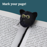 Book-Tails Bookmark - Black Cat - 2 miniature