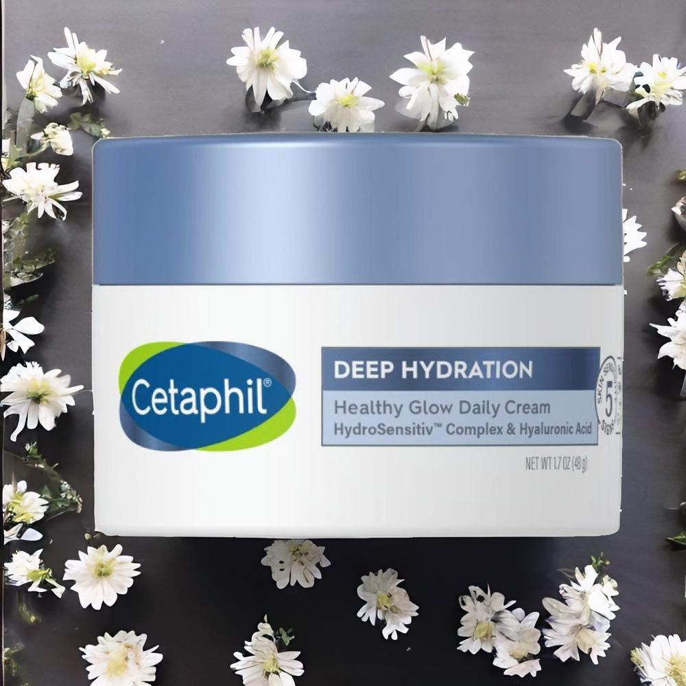 Cetaphil / Daily cream, Deep hydration, Healthy glow, For sensitive skin, 1.7 oz (48 g) - 1