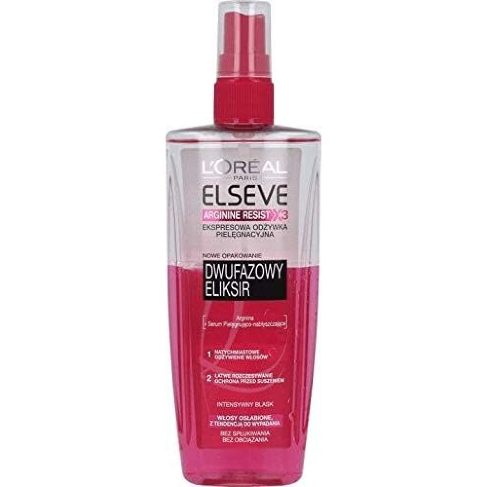 L’Oréal Paris Loreal Elseve Arginine Resist X3 Elixir Hair Spray For Extra-Shine and Anti-Frizz 200ml - 1