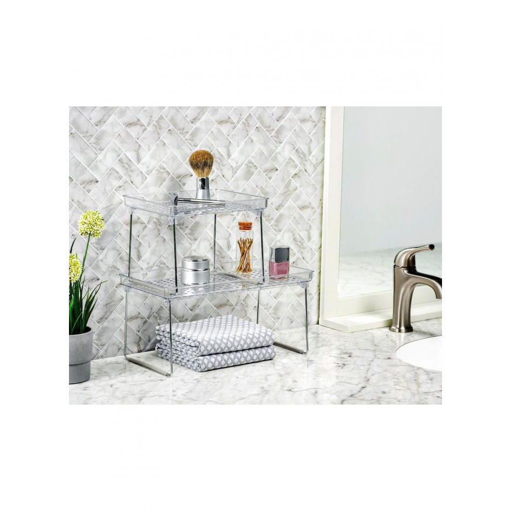 Маленькая Штабелируемая Полка Madesmart с Прозрачными Отверстиями - 3