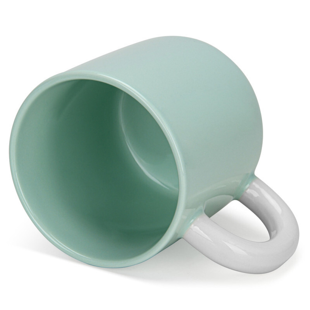 Fissman 2-Piece Mugs 360ml  Green New Bone China - 8