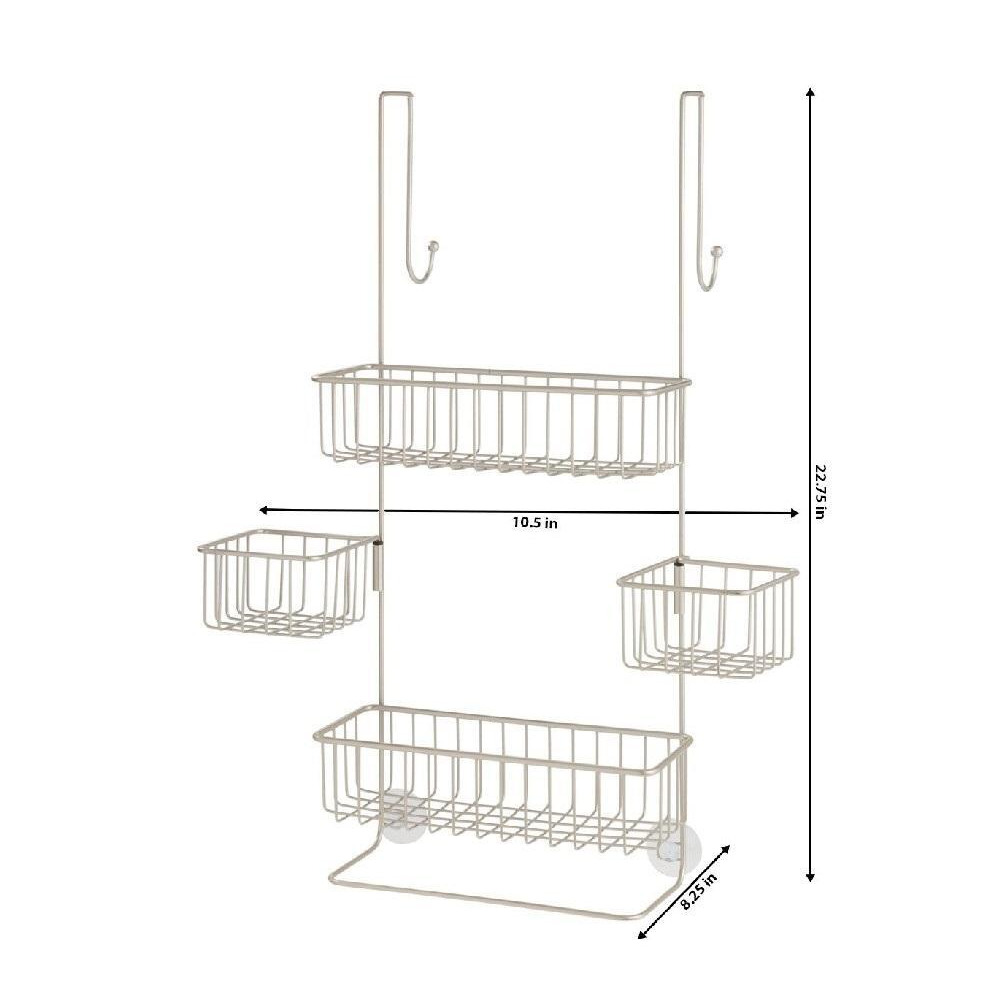 منظم لوازم الاستحمام البوسفور، فضي، 28075Es - 5