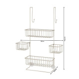 منظم لوازم الاستحمام البوسفور، فضي، 28075Es - 5 miniature
