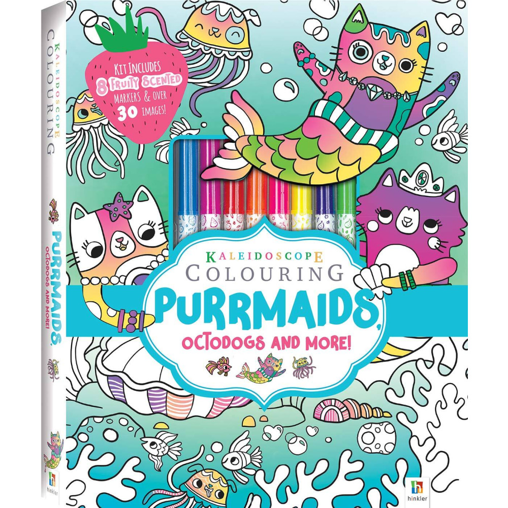 Hinkler Kaleidoscope: Colouring with Purrmaids & Octodogs - 1