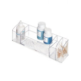 علبة درج من Interdesign Med+ درج قابل للسحب مقاس 12 بوصة شفاف - 4 miniature